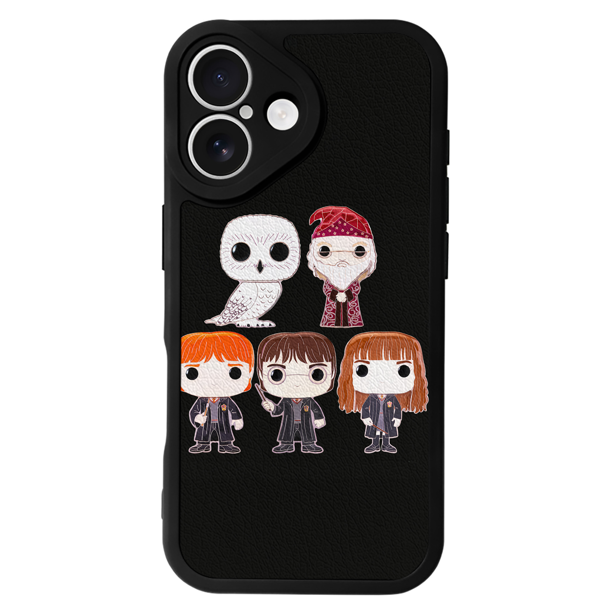 （画像用） Harry Potter ハリー・ポッターシリーズ 【iPhone 16シリーズ対応】シリコンスマホケース（レザー調） 材質：シリコン